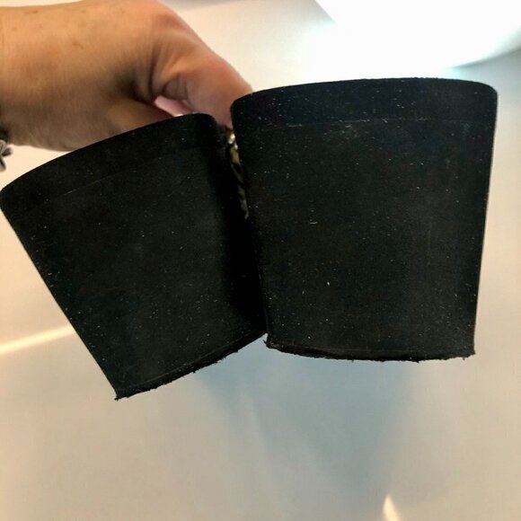 GYPSY SOULE Black Platform Flip-flops BeDazzle Swarovski Crystal Rhinestones 8 - Picture 8 of 16